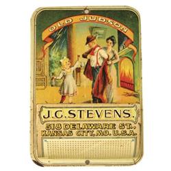 Old Judson Whiskey Tin Match Holder