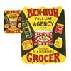 Image 1 : Ben Hur Grocer Porcelain Die Cut Sign