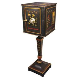 Extremely Rare Victorian Pedestal Safe