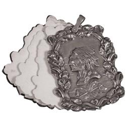 Western Americana Silver Note Holder