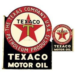 Texaco Motor Oil Die Cut Flange Sign