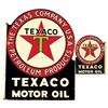 Image 1 : Texaco Motor Oil Die Cut Flange Sign