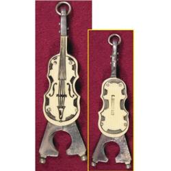 Cigar Tip Cutter in shape of Bass Violin