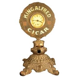 King Alfred Cigars Clock and Cigar Tip Cutter
