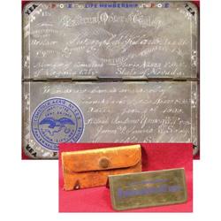 Lifetime Membership Card for the FOE