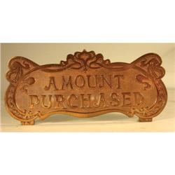 Original Cash Register Top Sign