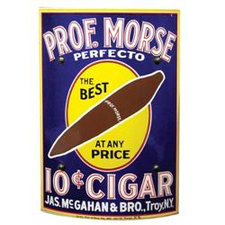 Professor Morse Cigars Porcelain Sign