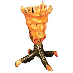 Cast Iron Devil Face Match Holder