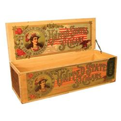 United States 3s Cigars Store Display Box