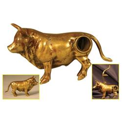 Rare Brass Cigar Tip Cutter in shape of Bull