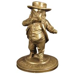 Cast Iron Figural Cigar Tip Cutter, Aristocrat