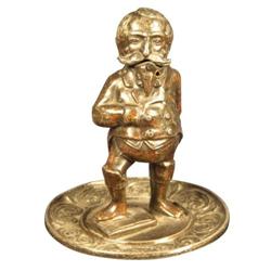 Cast Iron Figural Cigar Tip Cutter, Aristocrat