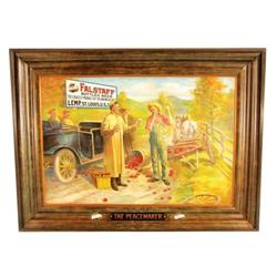 Falstaff Self Framed Tin Sign