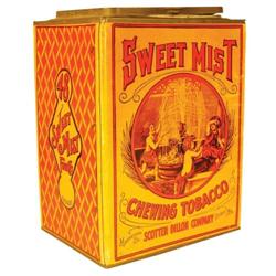 Sweet Mist Tobacco Cardboard Store Bin