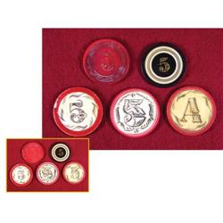 Five Misc. Ivory Five Dollar Poker Chips