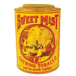 Sweet Mist Chewing Tobacco Store Tin