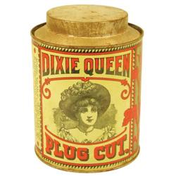 Dixie Queen Plug Cut Tobacco Tin