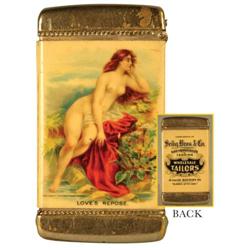 Celluloid Match Safe Depicting Nude