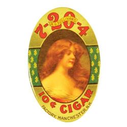 Celluloid Pocket Mirror for 7-2-4 Cigars