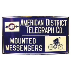 American District Telegraph Porcelain Sign