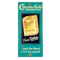 Chesterfield Cigarettes Porcelain Push