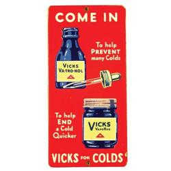Vicks Vaporub Porcelain Door Push