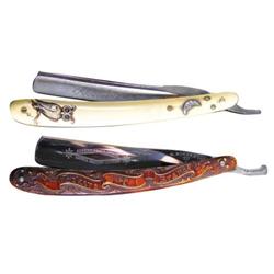 Two Celluloid Handled Straight Razors