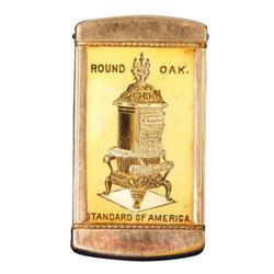 Match Safe Advertising Round Oak Stoves