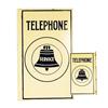 Image 1 : Porcelain Telephone Service Flange Sign