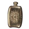 Image 1 : Silver Flask with embossed mermaid detail
