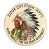 Image 1 : Celluloid Pinback for Sioux City Stock Yards