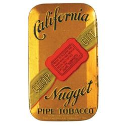 California Nugget Pipe Tobacco Tin