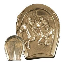 Sterling Silver Match Safe Horse Race Motif