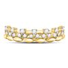Image 2 : Round Diamond Stackable Band Ring 1/4 Cttw 14KT Yellow Gold