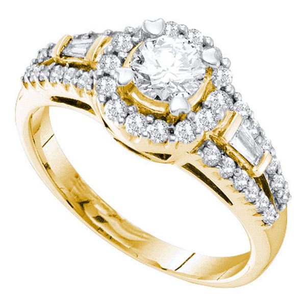 Diamond Solitaire Bridal Wedding Engagement Ring 1 Cttw 14KT Yellow Gold