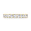 Image 2 : Round Diamond Single Row Band Ring 1 Cttw 14KT Yellow Gold