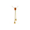 Image 1 : Genuine 3.75 ctw Citrine Necklace 14KT Yellow Gold - REF-23N5R