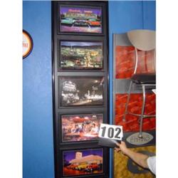 Nostolgia Americana lighted picture.. Vegas strip, diner, James Dean, Elvis