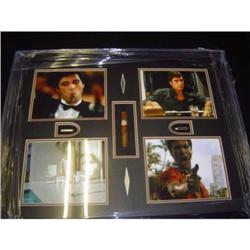 Four frame "Scarface" picture collage with bullet & Cohiba prop