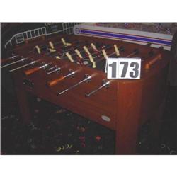 Foosball table by Sportscraft, walnut. New
