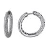 Image 1 : Natural 0.67 CTW Diamond Earrings 14K White Gold - REF-127W8H