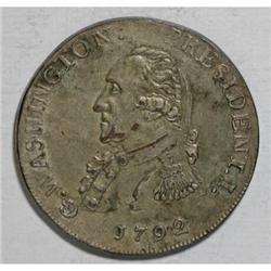 Electrotype of 1792 Washington Getz Pattern Half