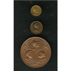 Abraham Lincoln Trio of Medals
