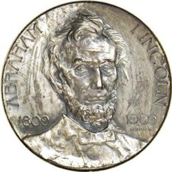 King-332 1909 Lincoln Centennial Medal and
