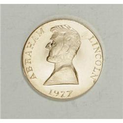 Gold Abraham Lincoln 1927 Thomas Elder Token