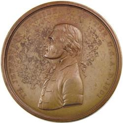 2nd Size Jefferson 1801 Peace Medal, Orig. Dies