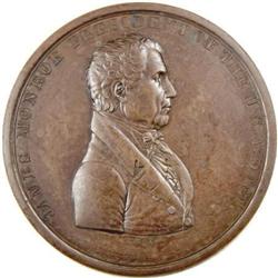 1817 Monroe Peace Medal, 2nd Size, 1st Rev, AU