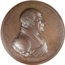 1825 Adams Peace Medal 1st Size 2nd Rev MS64 NGC