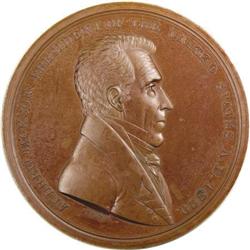 1829 Jackson Medal 2nd Size/1st Rev Choice BU PL