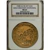Image 1 : 1948 Gilt Gold Discovery Centennial Octagonal